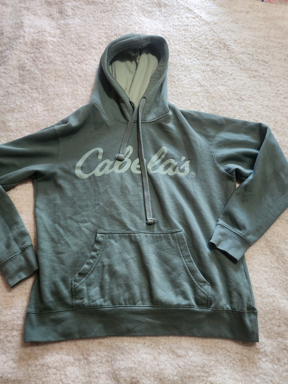 Cabela's Men's Crewneck Hoodie in Olive Small